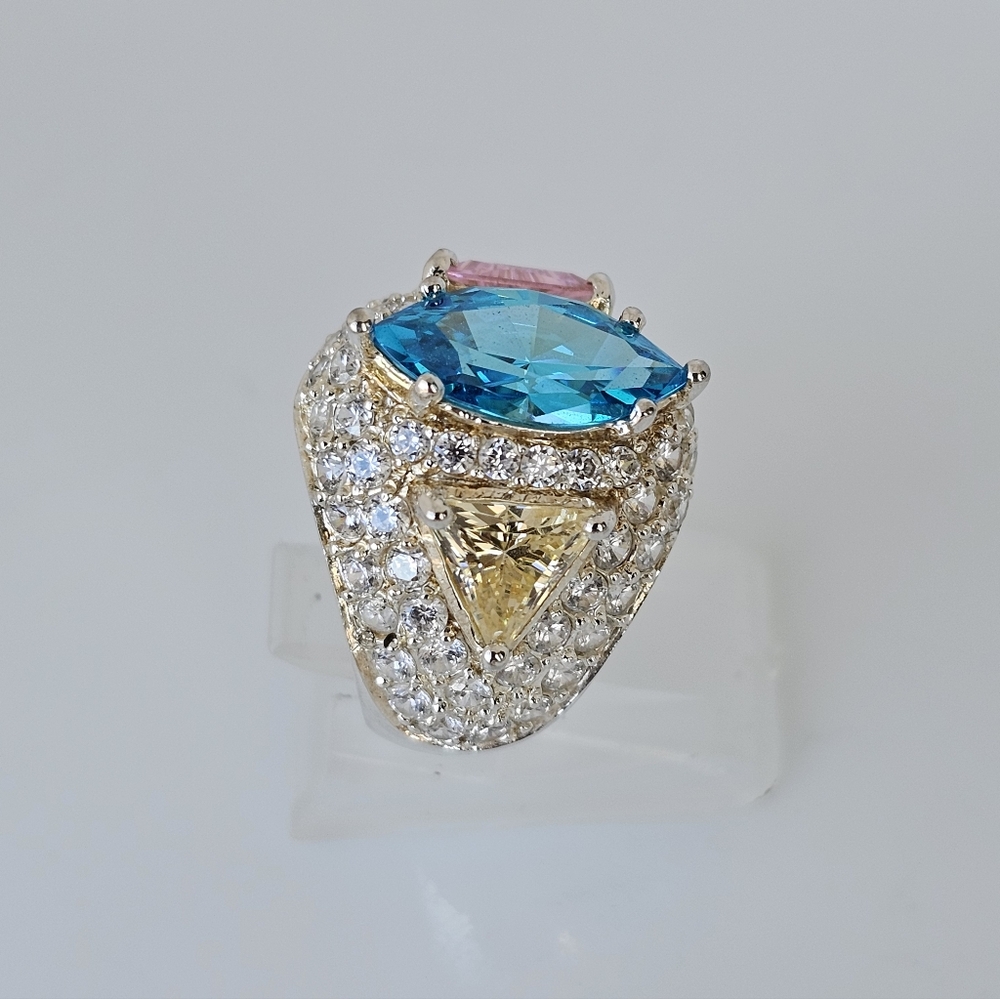 Authentic Victoria Wieck Absolute Ring Sterling Silver Size 5.5 - Picture 3 of 6